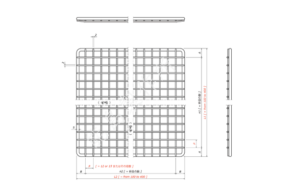方形網 / FGR-201X-Personalize