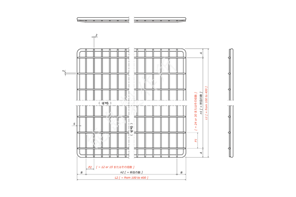 方形網 / FGR-206X-Personalize
